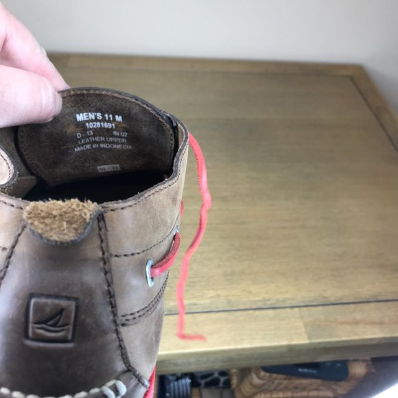 Sperry Top-Sider Leather Chukka Boots 10281691 Brown/Red ~ Size 11M - Picture 6 of 6